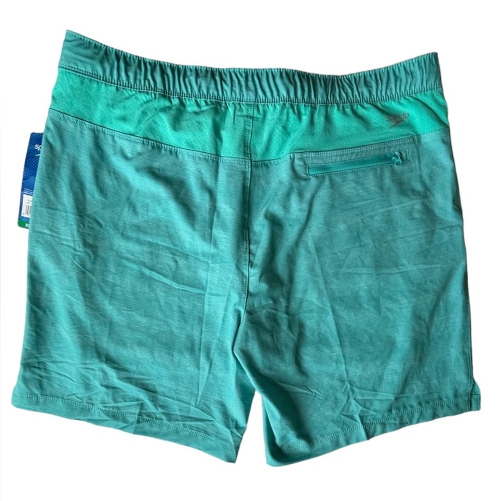 ROCK BOTTOM! NEW Mens Speedo TechVolley Lined Swim Trunks / Swimsuit, Aqua, XL - Picture 3 of 9